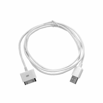 BS USB iPH.3G/3Gs/4/4s fehér kábel (zacskós)