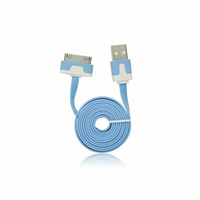 BlueStar USB - iPHO 3G/3Gs/4G kábel - kék