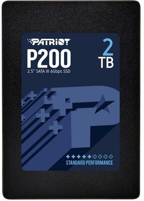 Patriot belső SSD lemez 2TB P200 2.5" SATA III 6Gb/s, R/W 530/460 MB/s