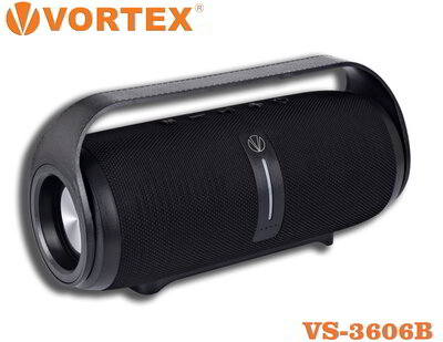 Vortex VS3606B hordozható bluetooth hangszóró, fekete