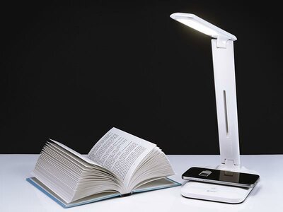 Asztali lámpa + USB töltés + vezeték nélküli töltés 5W TRACER Lumina