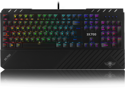 Spirit of Gamer Billentyűzet Mechanikus - XPERT K700 (105 gomb, SOG Red, RGB LED,USB, full anti-ghost, fekete, magyar)