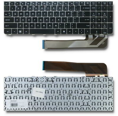 Qoltec Notebook Keyboard HP Probook 4530 | silver frame