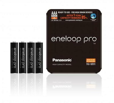 Panasonic Eneloop Pro R03/AAA 930mAh, 4 Pcs, Sliding pack
