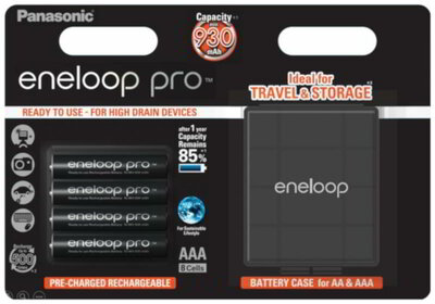 Panasonic Eneloop Pro R03/AAA 930mAh, 4 Pcs, Blister + BOX