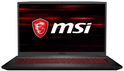 MSI GF75 Thin 9SC, 17,3" FHD, Intel Core i7-9750H, 8GB, 1TB HDD GTX 1650-4, DOS, Black