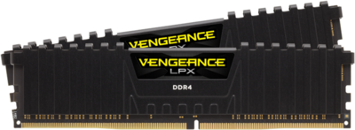 Corsair Vengeance LPX 64GB (2 x 32GB) DDR4 DRAM 3000MHz C16, Fekete