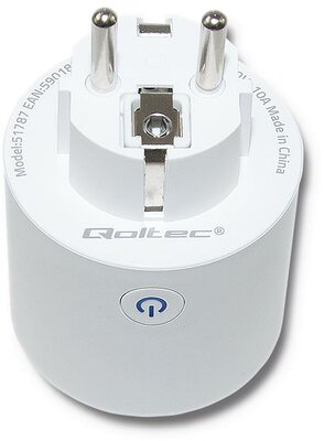 Qoltec Intelligent Wifi SMART plug | White