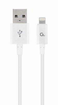 Gembird 8-pin charging and data cable, 2m, white