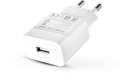 Huawei gyári USB hálózati töltő adapter - 5V/2A és 9V/2A - Quick Charge HW-090200EHQ white (ECO csomagolás)
