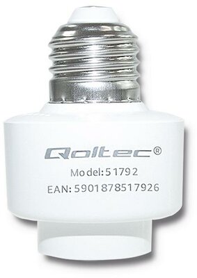Qoltec Bulb socket E27 Wi-Fi SMART | White