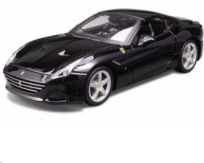 Bburago Ferrari California fekete fém autómodell 1/18 /15616003BK/