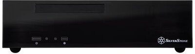 Silverstone Silent Computer Case SST-ML09B Milo Slim HTPC Mini-ITX, black