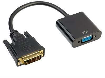 Akyga converter adapter with cable AK-AD-50 VGA (f) / DVI 24+1 pin (m) 15cm