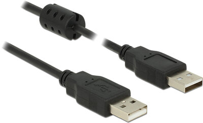 Delock USB 2.0-s kábel A-típusú csatlakozódugóval > USB 2.0-s, A-típusú csatlakozódugóval, 5,0 m, fe