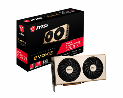 MSI AMD Radeon RX 5700XT 8GB GDDR6 EVOKE OC HDMI 3xDP - RX 5700 XT EVOKE OC