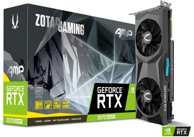 ZOTAC GAMING GeForce RTX 2070 SUPER AMP, 8GB GDDR6, HDMI, 3xDP