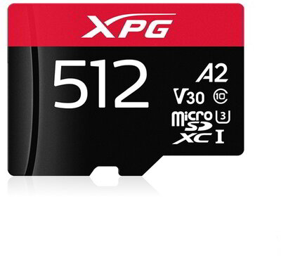 ADATA 512GB SD micro XPG (SDXC Class 10 UHS-I) (AUSDX512GUI3XPGA2-R) gamer memória kártya