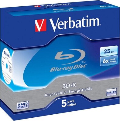 Verbatim BD-R SL DataLife Blu-Ray lemez BOX 5 db
