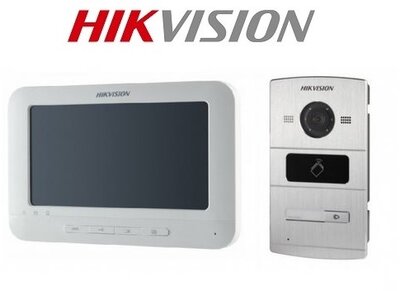 Hikvision IP kaputelefon szett - DS-KIS601 (1 lakásos, 7" LCD, 1,3MP, DS-KV8102-IM + KH6310-WL)