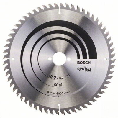 Bosch 2608640644 Körfűrészlap, Optiline Wood 250 x 30 x 3,2 mm, 60