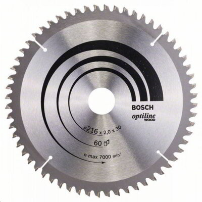Bosch 2608640433 Körfűrészlap, Optiline Wood 216 x 30 x 2,0 mm, 60