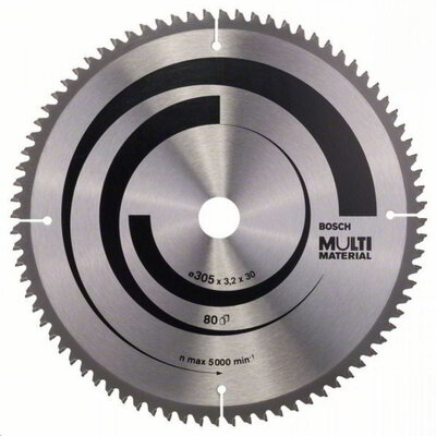 Bosch 2608640452 Körfűrészlap, Multi Material 305 x 30 x 3,2 mm; 80
