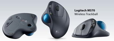 Logitech M570 Vezetéknélküli Trackball