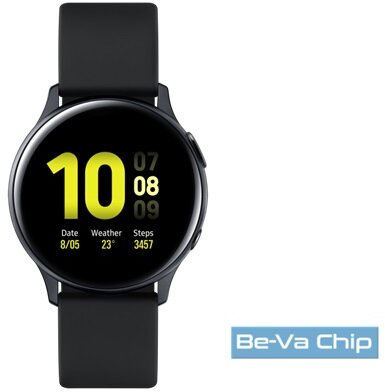 Samsung SM-R830NZKA Watch Active2 40mm fekete okosóra, alu váz / szilikon szíj