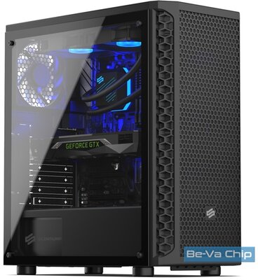 SilentiumPC Signum SG1 TG fekete táp nélküli ablakos ATX ház /SPC230/