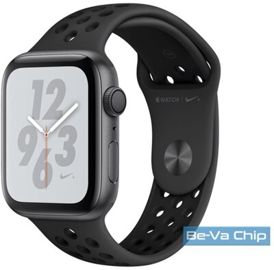 Apple Watch Nike+ S4 44mm asztroszürke alumíniumtok, antracitszürke/fekete Nike sportszíjas okosóra
