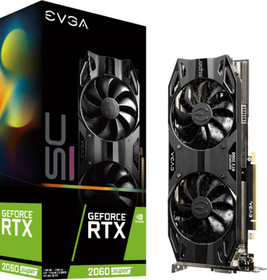 EVGA GeForce RTX 2060 SUPER SC ULTRA GAMING, 8GB GDDR6, DP, HDMI, DVI