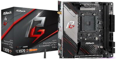 ASRock X570 PHANTOM GAMING-ITX/TB3, AMD AM4 X570/2DDR4/4SATA3/MINI-ITX