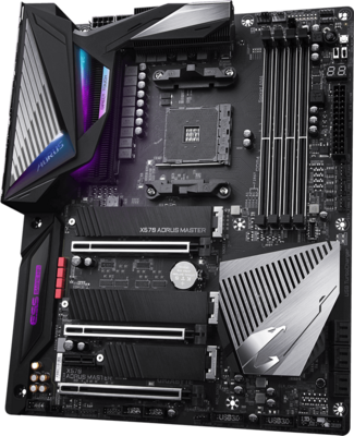 Gigabyte X570 AORUS MASTER, AMD X570, DDR4, 3 x M.2 Socket 3, 6 x SATA 6Gb/s