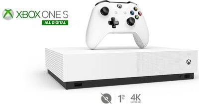MS Xbox One S Konzol 1TB All-Digital Edition + Minecraft + Sea of Thieves + Fortnite V-Bucks