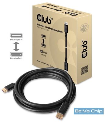 CLUB3D DisplayPort 1.4 HBR3 - DisplayPort 1.4 HBR3 8K 4m kábel