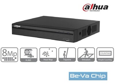 Dahua NVR4116HS-4KS2 16 csatorna/H265/80Mbps rögzítés/1x Sata hálózati rögzítő(NVR)