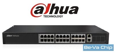 Dahua PFS4026-24P-370 24x 10/100(PoE/PoE+ 370W)+2x gigabit uplink menedzselhető PoE switch