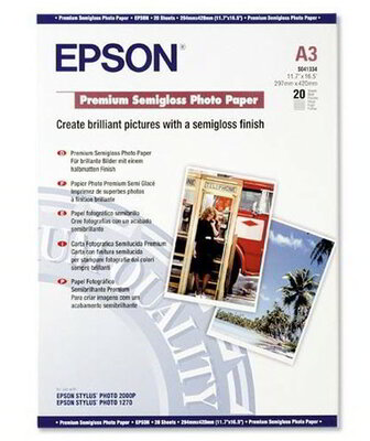 Epson Premium Semigloss Photo papír | 251g | A3 | 20 lap