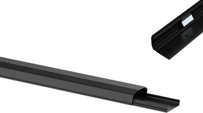 Maclean MC-693 B Cable Cover Home Cinema 60x20x750mm Aluminium black