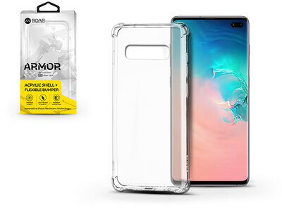Samsung G975U Galaxy S10+ szilikon hátlap - Roar Armor Gel - transparent