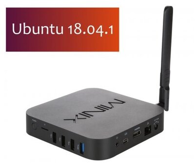 MINIX MiniPC - NEO Z83-4U (Intel X5-Z8350, 4GB, 64GB, Intel HD, Bluetooth, Wifi, konzol, Ubuntu 18.04)