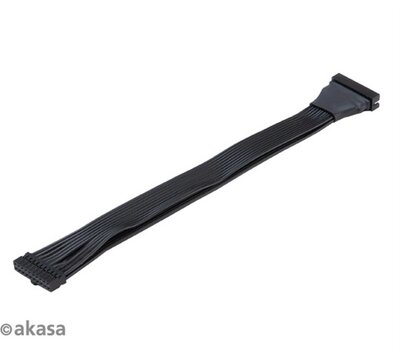 Akasa USB 3.0 - USB 3.0 19-pin internal extension cable - AK-CBUB45-15BK