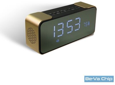 Stansson BSP343G arany Bluetooth hordozható órás rádió