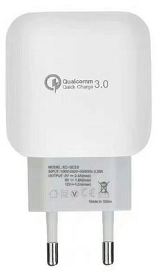 Töltő fali BH102 Telefon töltőfej - Quallcomm gyorstöltő 3.0 - Fehér