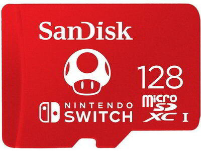 Sandisk 128GB microSDXC 100/90 MB/s V30 UHS-I U3 Nintendo Switch
