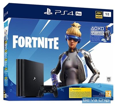 Playstation 4 Pro 1TB + Fortnite Voucher fekete játékkonzol