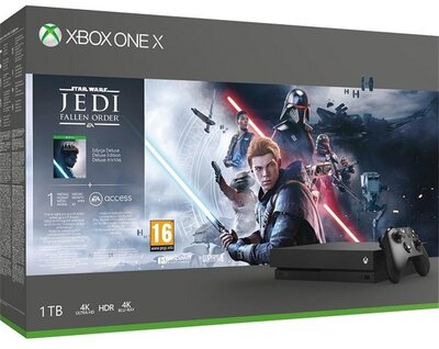 MS Xbox One X Konzol 1TB + Star Wars Jedi Fallen Order