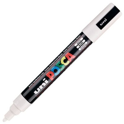 UNI POSCA Marker Pen PC-5M Medium - White