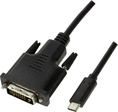 LOGILINK - USB 3.2 Gen 1x1 USB-C™ M to DVI Cable, 1.8m